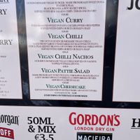 De menu  at Fat Cats Bar in Albufeira