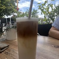Iced coconut latte ❤️  at But First Coffee in Saumur