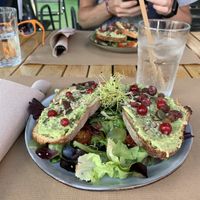 Avocado toast at But First Coffee in Saumur