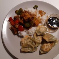 Sichuan tofu with dumplings at Mei Lin in Helsinki