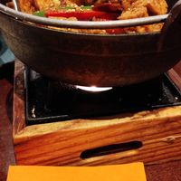 Chili tofu on pan at Mei Lin in Helsinki