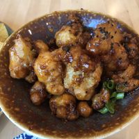 Korean bbq cauliflower that we were so excited to eat that we forgot to get a photo first at Seed in New Orleans