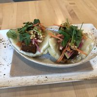 Tofu pork belly bao at Seed in New Orleans