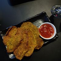 Fenugreek Crackers at Sambal Shiok in North London