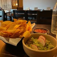 Chips salsa and guacemole #Veganuary at Coa in Columbia