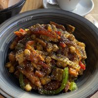 Vegan ropa vieja at Como Decía Mi Padre Gastro Café in Tenerife