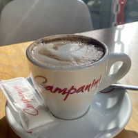 Oat milk cappuccino with cinnamon and ginger at Como Decía Mi Padre Gastro Café in Tenerife