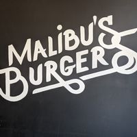 Signage. at Malibu's Burgers in Oakland