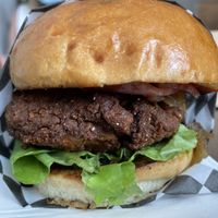 La Lulu Chick'n Sandwich at Malibu's Burgers in Oakland