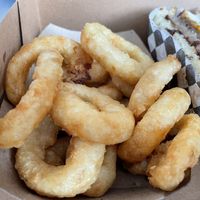 Onion rings at Malibu's Burgers in Oakland