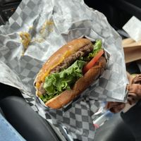 malibu burger  at Malibu's Burgers in Oakland