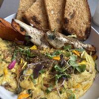 Just Egg omelette   at Lulu Green in Boston