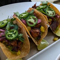 Pastor tacos at Lulu Green in Boston