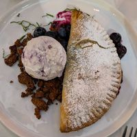 Blueberry pie at Lulu Green in Boston