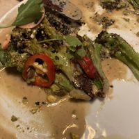 Oops forgot to take a shot of the broccoli in time. It was delish  at Lulu Green in Boston