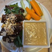 Soy miso wings — Do not miss!!!  at Lulu Green in Boston