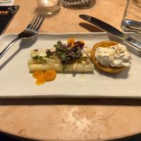 Asparagus and tart (NYE pre fixe)  at Lulu Green in Boston