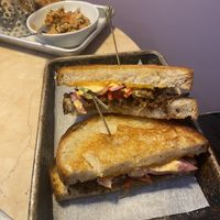 Korean bbq mushroom melt  at Lulu Green in Boston