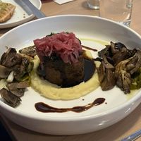 Mushroom ‘Short Rib’ with parsnip  at Lulu Green in Boston