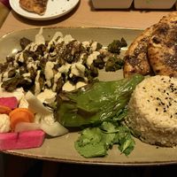Shawarma bowl (10/10) the seitan shawarma was crispy and juicy🕺  at Lulu Green in Boston