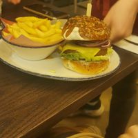 Smokey Blackbean burger  #Veganuary at Wulf & Lamb Marylebone in London