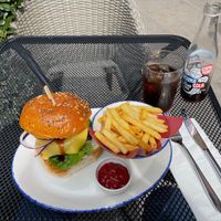 Vegan burger at Wulf & Lamb Marylebone in London