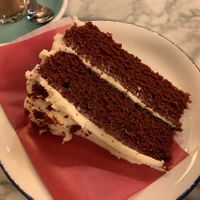 Red Velvet cake  at Wulf & Lamb Marylebone in London