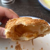 Apricot Croissant from the inside, please have it it’s so good  at Wulf & Lamb Marylebone in London