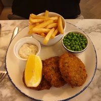 Fish cakes at Wulf & Lamb Marylebone in London