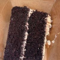 chocolate carmel cake   at Wulf & Lamb Marylebone in London