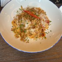 Spicy Nduja pasta  at Wulf & Lamb Marylebone in London