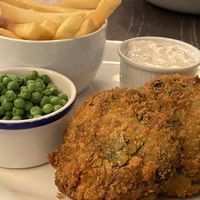 Fish Cakes #Veganuary at Wulf & Lamb Marylebone in London