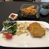 Ups, da habe ich schon reingebissen... at Vegan Loving Hut Neubau in Vienna