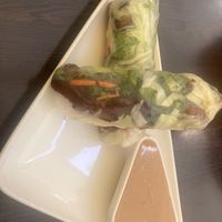 Springrolls  at Vegan Loving Hut Neubau in Vienna