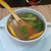 Wan-Tan suppe at Vegan Loving Hut Neubau in Vienna