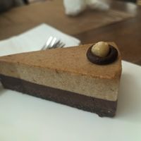 Chocolate hazelnut cake at Vegan Loving Hut Neubau in Vienna