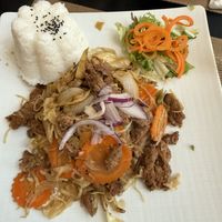 mongolian bbq  at Vegan Loving Hut Neubau in Vienna