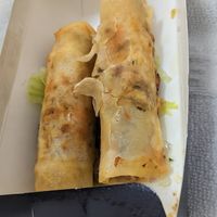 Spring rolls at Vegan Loving Hut Neubau in Vienna