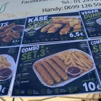 5pc Cheese Sticks 6,50€  at Vegan Loving Hut Neubau in Vienna