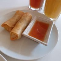 Roles filled with veggies at Vegan Loving Hut Neubau in Vienna