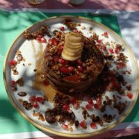 Healthy pancake at Brunch Republic in Venice