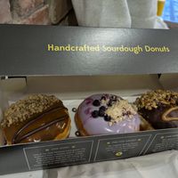 Coffee, blueberry and peanut butter at The Rolling Donut - O'Connell St Kiosk in Dublin