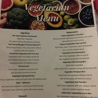 Vegetarian menu - I was informed by the staff that the vegetable Pad Thai contains fish sauce which can be removed on request  at Asian Spice in Legian