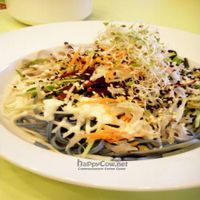 Trio Colour Noodle with Organic Salad  at Vegsenz in Central Singapore