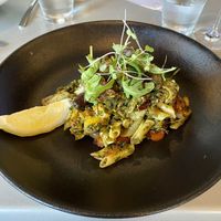 Penne pasta - vegan at Dundee's in Cairns