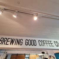 Inside sign at Brewing Good Coffee Company in Savage