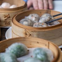 Excellent vegan dim sum  at Madame Fu in Hong Kong Island