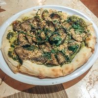 Vegan pesto pizza at Suma Restaurant in Gerokgak