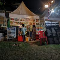 The stand at Khmer Food Café - Food Stall in Kampot