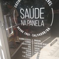 These opening hours are out of date in March 2023 but I don't know how to delete this photo! Currently Monday to Friday 1130-1500 and Saturday 1100-1500 at Saude na Panela in Salvador